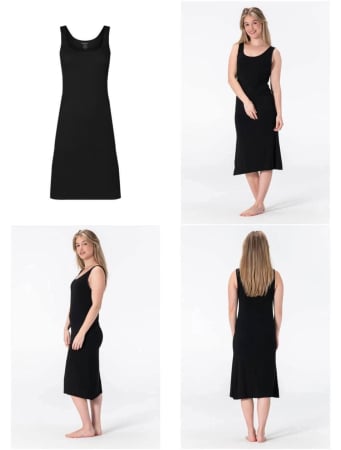 Pijamale - Rochie bambus dama din 68% vascoza de bambus, 28% bumbac si 4% elastan