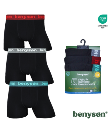 Lenjerie intima - Set 3 chiloti - boxeri barbati din bambus