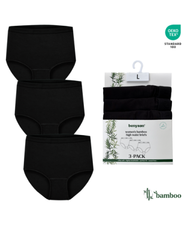 Lenjerie intima - SET chiloți talie ÎNALTĂ DAMĂ din bambus