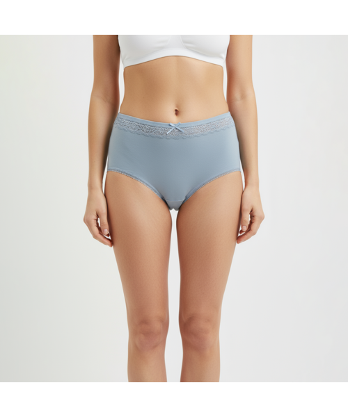 Set 5 Chiloți bumbac organic DAMĂ talie INALTA [4]