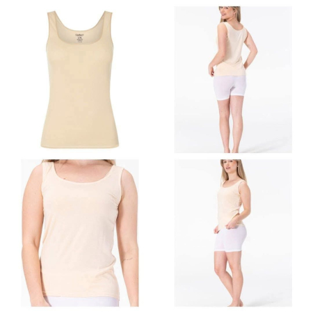 Pijamale - Maieu bambus dama din 68% vascoza de bambus, 28% bumbac si 4% elastan