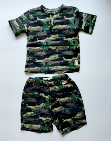 Set tricou și pantaloni scurți muselina certificată Oeko Tex [1]