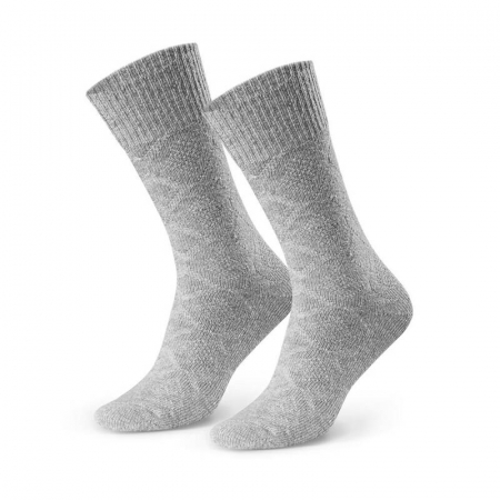 Lână merinos 100% & amestec - Șosete damă din 72% lână merinos, 26% poliamidă, 2% elastan, grosime mare