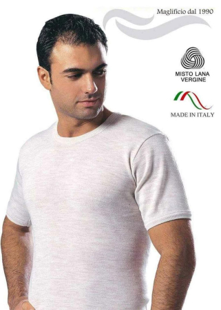 Lenjerie intima - Tricou barbatesc 80% lana, 20% acrilic