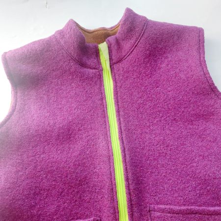 Vest lână fiartă cu captuseala lână merinos groasă [2]