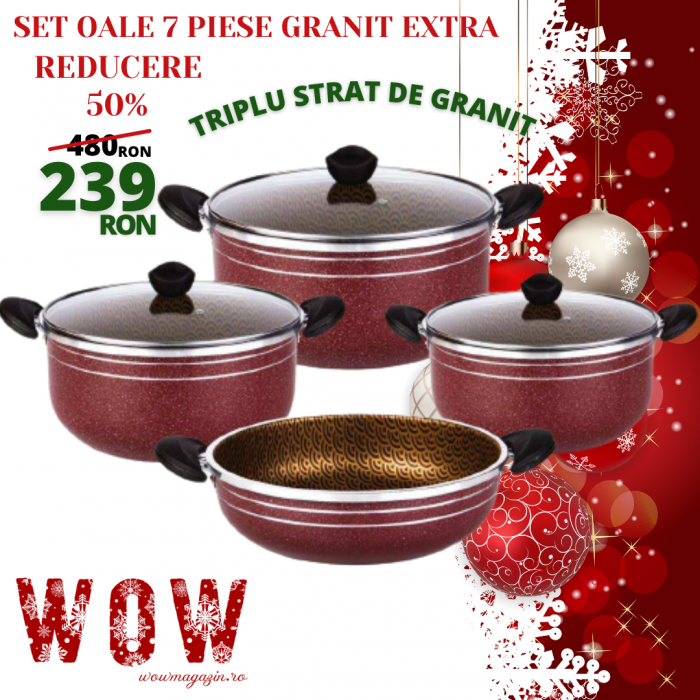 SET OALE 7 PIESE TRIPLU STRAT DE GRANIT [2]