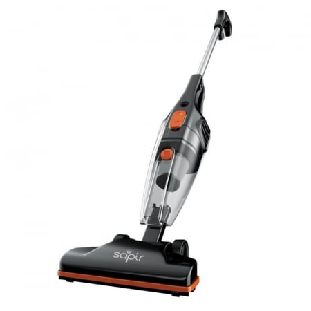Electrocasnice - ASPIRATOR VERTICAL 600W, 800 ml, filtru HEPA, sistem ciclonic, negru, fara sac