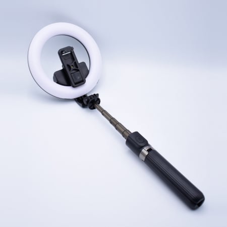 LAMPA CIRCULARA LED cu suport Selfie Stick, telecomanda de declansare, [2]