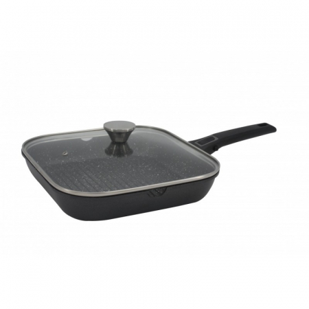 Oale si Tigai - TIGAIE GRILL MARMORAT cu maner detasabil