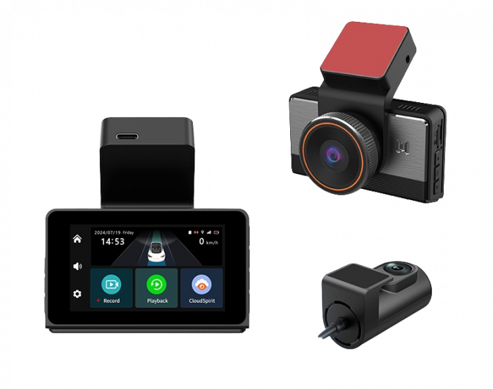 Camera Auto iSEN P83, 2K 25fps, 4G LTE, GPS Beidou, Ecran 3   IPS, WiFi Hotspot, Monitorizare la Distanta, camera frontala 140, camera spate 130