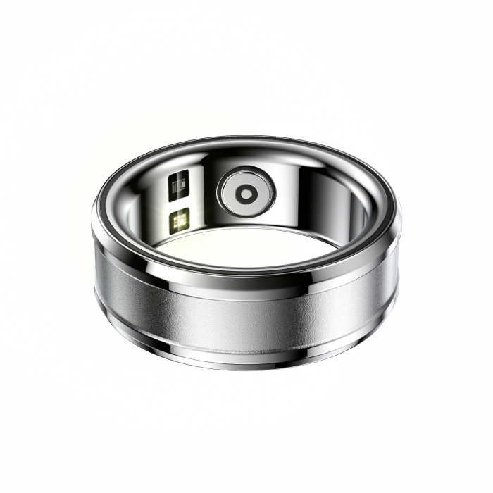 Inel iSEN R3 Smart Ring, HR, SpO2, Temperatura, Monitorizare somn, Multi Sport, Aplicatie dedicata: Nx RING, 18mAh, IP68, Silver