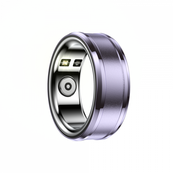 Inel iSEN R3 Smart Ring, HR, SpO2, Temperatura, Monitorizare somn, Multi Sport, Aplicatie dedicata: Nx RING, 18mAh, IP68, Purple