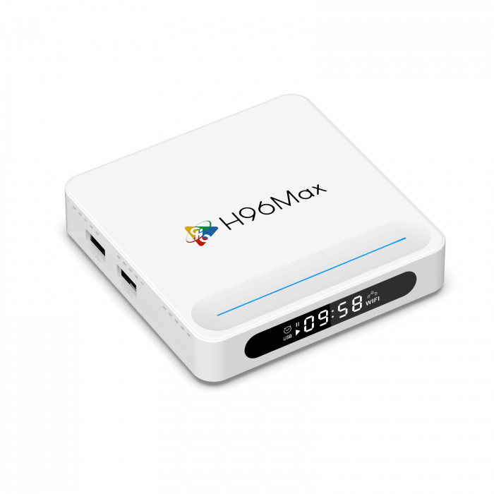 TV Box iSEN H96MAX H618 Plus, 4K, Android 14, HDR10, 4GB RAM, 128GB ROM, Allwinner H618, WiFi6, BT 5.4, Ok Google, HDMI 2.0a, AUDIO OUT, Ethernet, Micro SD, USB 2.0