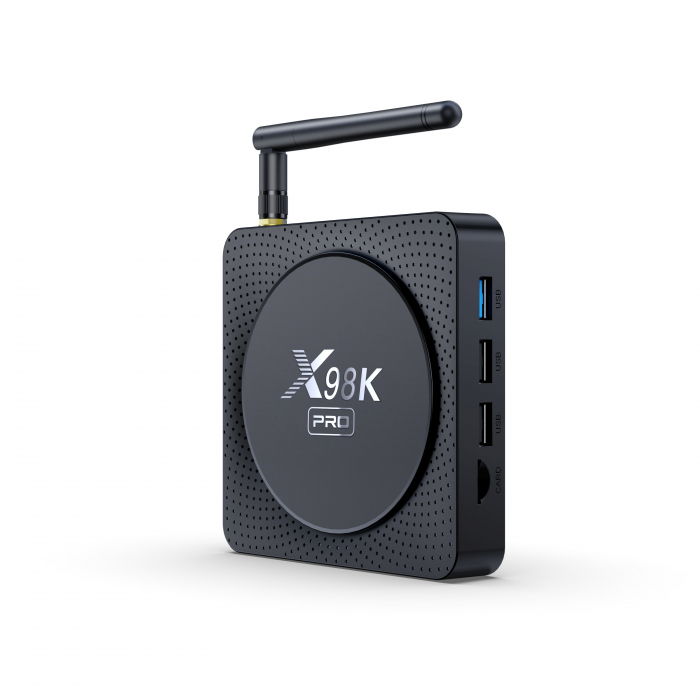 TV Box iSEN X98K Pro, 4K, Android 11, HDR10+, 4GB RAM, 32GB ROM, RK3566, DLNA, Miracast, AirPlay, WiFi 2.4G 5G, BT 5.0, HDMI 1.4 2.0, AUDIO OUT, SPDIF, Ethernet, Micro SD