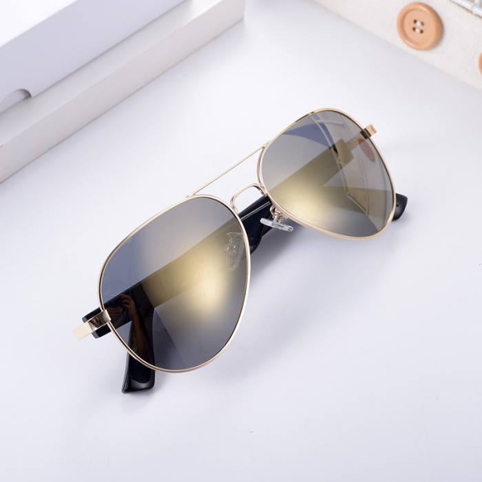 Ochelari de soare smart audio polarizati iSEN MZ01, Silver, Unisex, Anti-UV380, Microfon si difuzor incorporat, Muzica si apeluri Bluetooth, 60mAh