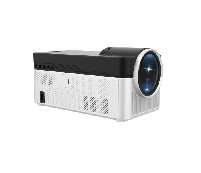 Proiector iSEN HY450, LCD FHD, 200  , 1080P, decodare 8K, 2GB RAM, 32GB ROM, Android 11, focalizare electrica cu telecomanda, corectie automata, Allwinner H716, Mali-G31, WiFi6, Bluetooth 5.4