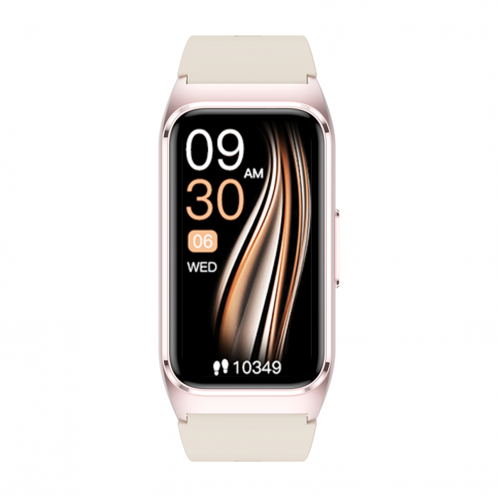 Smartwatch iSEN TK75 Alb, Silicon, 1.47   HD, Ritm Cardiac, Oxigen in Sange, Tensiune, Glicemie, Acid Uric, Lipide, Urmarire Somn, Moduri Sport, Apel Bluetooth, Control Muzica, Vreme, 250mAh