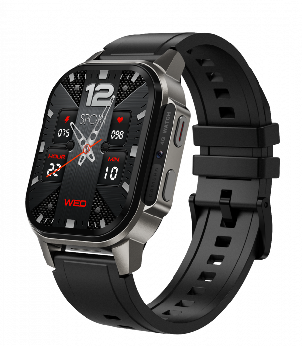 Smartwatch iSEN Watch DM62, 4G, 2.13   AMOLED, 2GB RAM + 16GB ROM, Android 8.1, Bt v4.2, Camera foto HD, Microfon, nanoSIM, GPS, Monitorizare sanatate, 1000mAh, IP67, Black