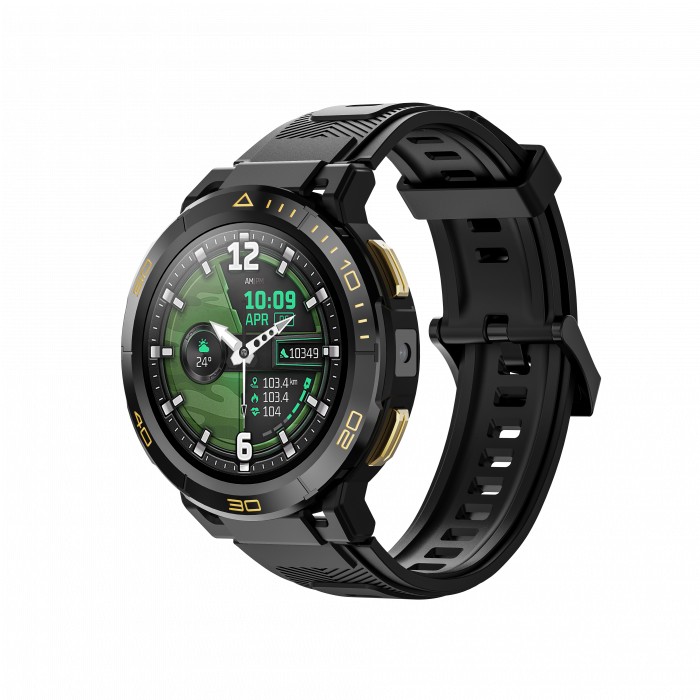 Smartwatch iSEN Watch Z1, Negru, 4G, 1.43   AMOLED, HD Camera, Android 8.1, 2GB RAM + 16GB ROM, GPS, 800mAh, 1ATM, NanoSIM