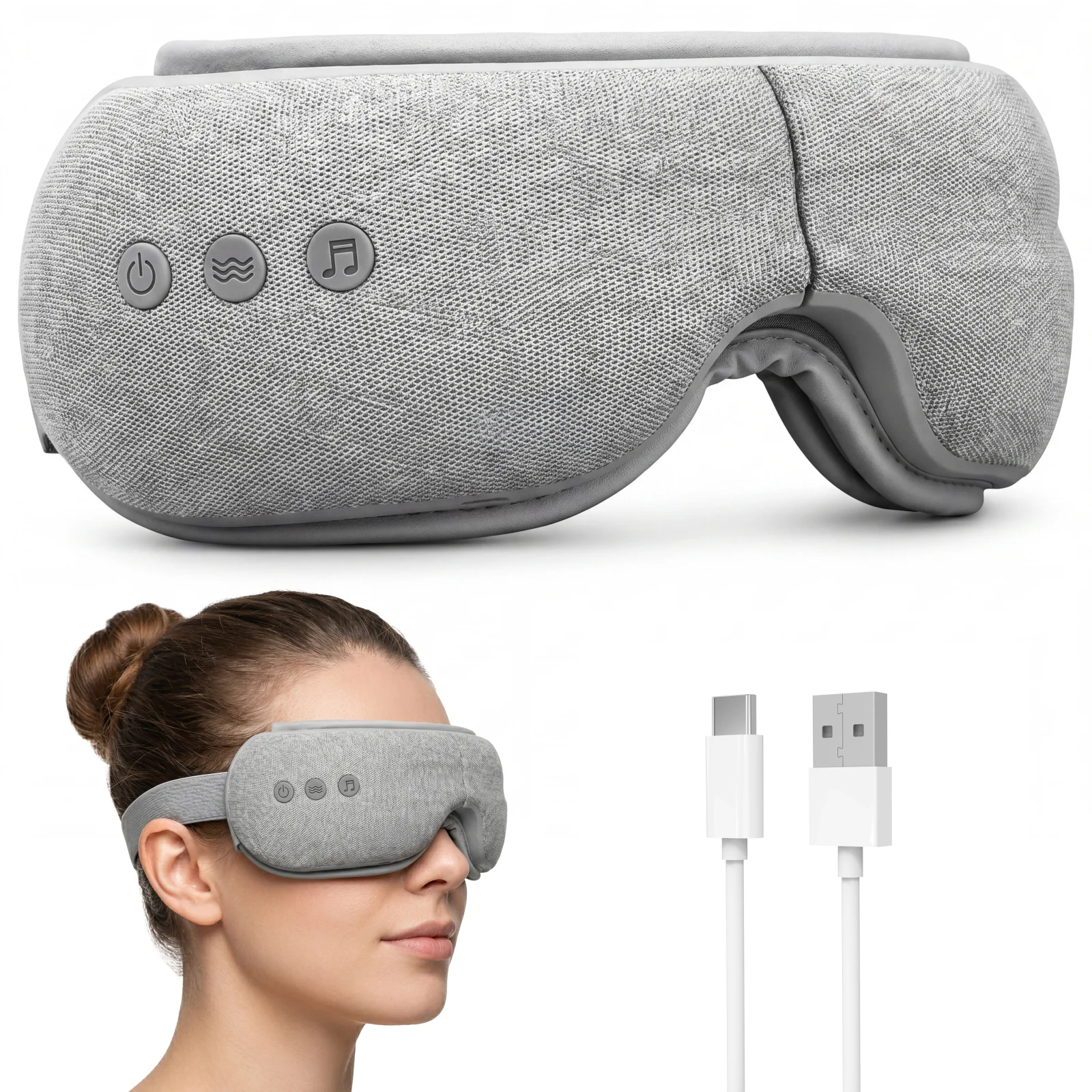 Hírek - iHunt SPA EyeZen Fold Szemmasszírozó, Intelligens Légkompresszió, 42°C Melegítés, Bluetooth, Összecsukható Kialakítás, 1200mAh