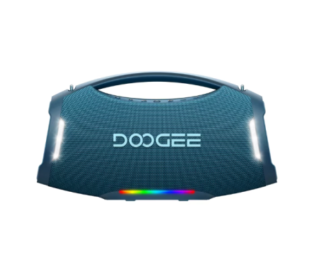 Gadgets - DOOGEE Wild Boom Pro Hordozható Bluetooth Hangszóró, Kék, 250W Csúcsteljesítmény (220W RMS), Bluetooth 5.3, IP55, RGB Világítás, TWS Stereo, USB, TF Kártya, AUX, 12000mAh, Vállpánt