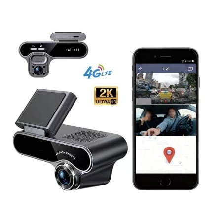 Noutati - Camera Auto DVR iSEN Q10, Negru, 4G LTE, Duala (Fata + Interior), Full HD 1080P, IR 940nm Night Vision, Radar 24G, Detectie Miscare + Prezenta Umana, Monitorizare Parcare Low-Power <0.3s, GPS, Comunic