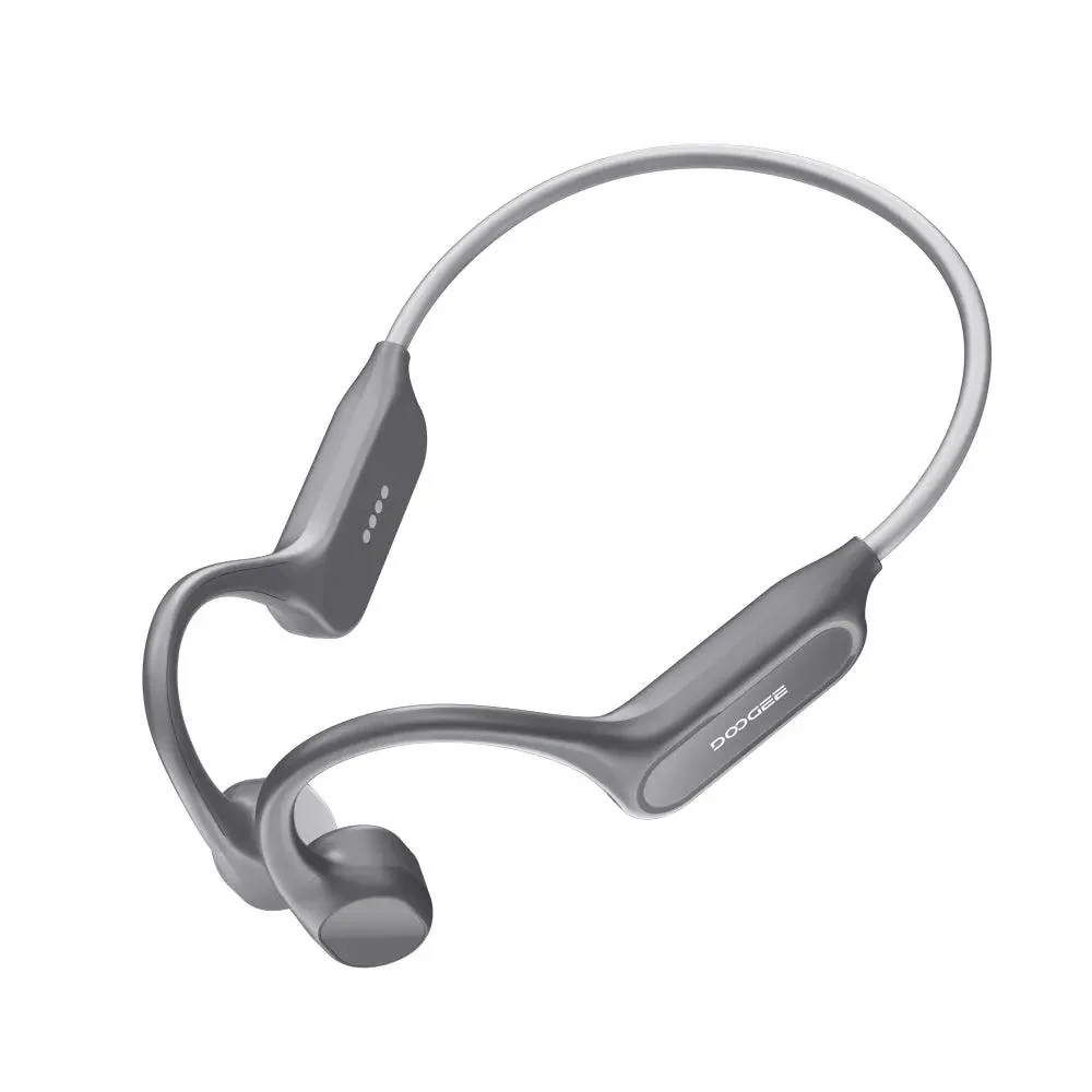 Vezeték nélküli fejhallgató - DOOGEE BoneBeat Swim Lite Csontvezetéses Fejhallgató, Szürke, Bluetooth 5.4, MP3, IP68, 10h Üzemidő