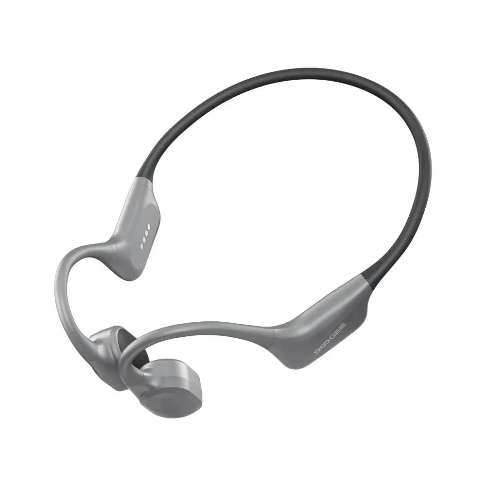 Vezeték nélküli fejhallgató - DOOGEE BoneBeat Swim Fejhallgató, Szürke, Open-Ear, Csontvezetéses, IP68, Bluetooth 5.4 + MP3, 7h Üzemidő, Úszás