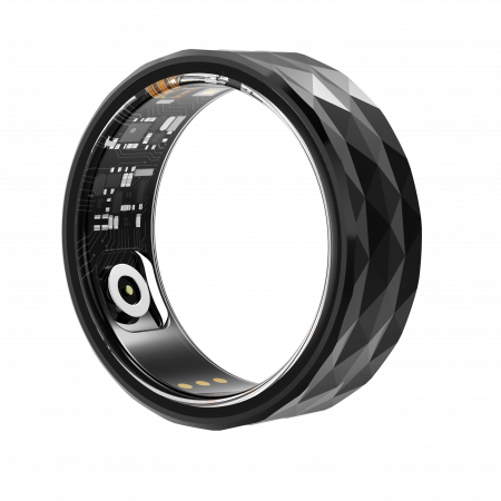 iSEN - Inel iSEN R12M Smart Ring Black, HR, SpO2, Monitorizare somn, Contor calorii, Multi Sport, Aplicatie dedicata: LuckRing, 15mAh, IP68