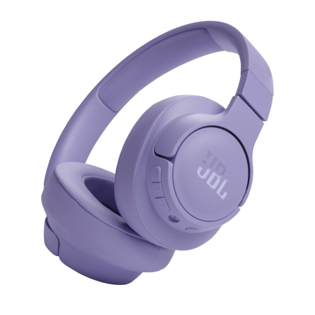 Vezeték nélküli fejhallgató - JBL Tune 720BT Vezeték Nélküli Over-Ear Fejhallgató, Lila, Bluetooth 5.3, JBL Pure Bass, 76 óra Üzemidő, Multipoint, Mikrofon, Összecsukható