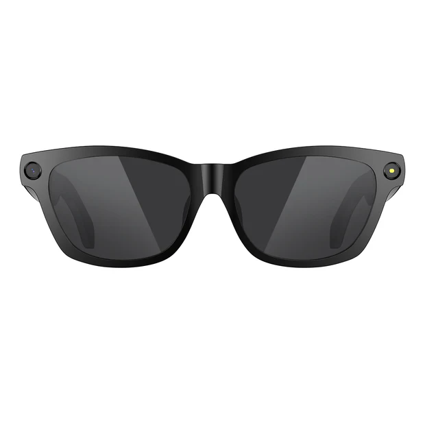 Gadgets - Blackview BV100 AI Okosszemüveg, Fekete, 8MP Kamera, Bluetooth, WiFi, AI Hangasszisztens, Valós Idejű Fordítás