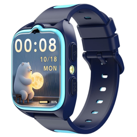 Sport karkötők és órák - Blackview Z30 okosóra, kek, 4G, 1,75" TFT, GPS+WiFi+LBS helymeghatározás, 4G videohívás, SOS, szülői felügyelet, 800mAh, gyerekeknek