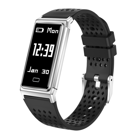 Bratari si Ceasuri Sport - Smartwatch iSEN B11, Gri, 0.96" OLED, Bluetooth 5.3, Monitor Ritm Cardiac, SpO2, HRV, Monitorizare Somn, IPX8