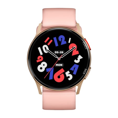 iSEN - Smartwatch iSEN C35, Roz, 1.32" AMOLED, Apeluri Bluetooth, Puls, SpO2, Somn, 100+ Moduri Sport, Monitorizare Activitate, 1 ATM, DaFit, Baterie 250mAh