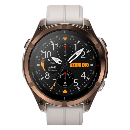 Okos óra - Zeblaze Stratos 4 Pro Okosóra, Bronz, 1.43" AMOLED, 6 Műholdas GPS, Bluetooth Hívás, ChatGPT AI, 170+ Sportmód, Akár 60 Napos Üzemidő, 5ATM & IP69K