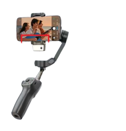 Gadgets - iSEN CM8 Okostelefon Gimbal AI Version, Fekete, 3 Tengelyes Stabilizátor, AI Követés Modul, Fill Light, Bluetooth, 2600mAh, Tripod, Távirányító