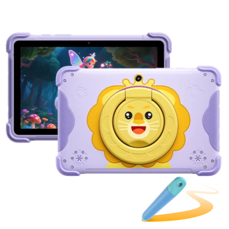 Tabletek gyerekeknek - Tablet Blackview LINK 1 Kids, Lila, 8.68", HD+ IPS, 16GB RAM (4GB + 12GB Extensibili), 64GB ROM, 5MP + 8MP, Rockchip RK3562, Android 16, Quad Core, Wi-Fi 6