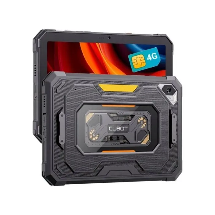 Strapabíró tabletek - Cubot KingKong Tab Mini Táblagép, Fekete, 4G, 8.68'' 90Hz HD+, 16GB RAM (6GB + 10GB Bővíthető), 128GB ROM, 48MP, Android 15, SC T615 Octa-core, IP68/IP69K, 10200mAh, 33W, Két SIM