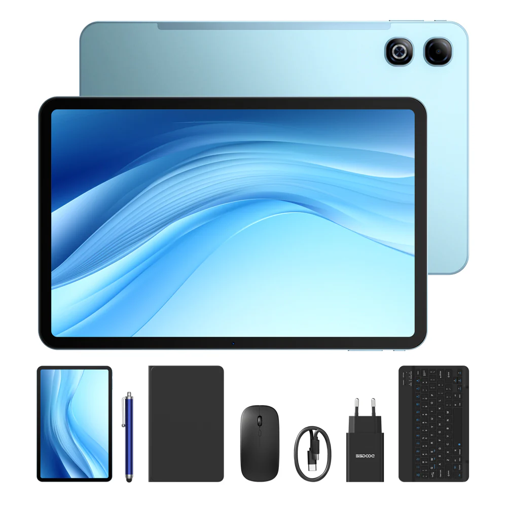 Táblagépek - DOOGEE U13 Pro VIP Tablet, Kék, 13.4" FHD+ 120Hz IPS, 36GB RAM (6GB + 30GB bővíthető), 256GB, Unisoc T7300, 11000mAh, Android 16