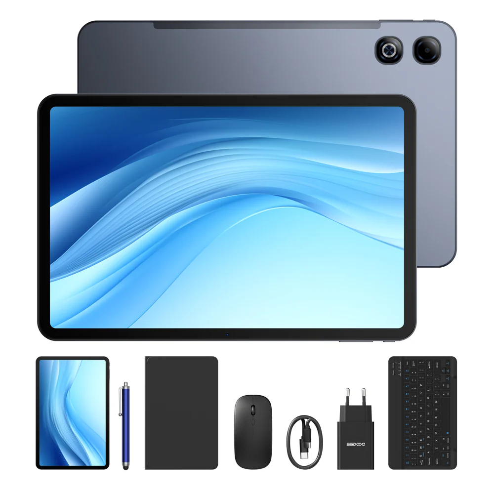 Táblagépek - DOOGEE U13 Pro VIP Tablet, Szürke, 13.4" FHD+ 120Hz IPS, 36GB RAM (6GB + 30GB bővíthető), 256GB, Unisoc T7300, 11000mAh, Android 16