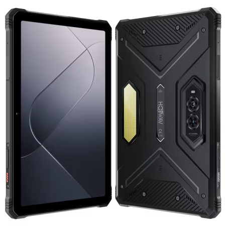 Táblagépek, laptopok és tartozékok - HOTWAV R9 Pro Strapabíró Tablet, Fekete, 4G LTE, Camping Lámpa 350LM, 20080mAh, 20GB RAM (6GB + 14GB bővíthető), 256GB, 11" FHD+ Kijelző, 64MP Kamera, Android 14, Dual SIM
