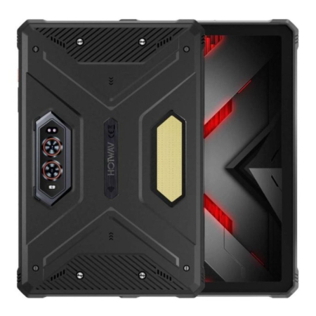 Strapabíró tabletek - HOTWAV R9 Ultra Tablet, Fekete, 5G, 11" 2K FHD+, 24GB RAM (8GB + 16GB Bővíthető), 512GB ROM, 64MP + 20MP Éjjellátó, Android 15, Unisoc S713, Widevine L1, 20080mAh, 20W, Két SIM