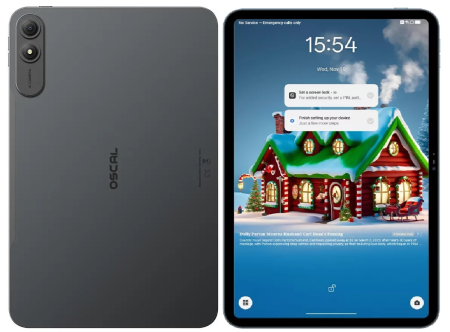 Táblagépek - Oscal Pad 200 Tablet, Szürke, 4G, 13.4" FHD+ 120Hz, Android 16, 24GB RAM (6GB + 18GB bővíthető), 256GB ROM, Unisoc T7280, 16MP, PC Mode 3.0, AI funkciók, Face ID, 8300mAh, 18W, Dual SIM