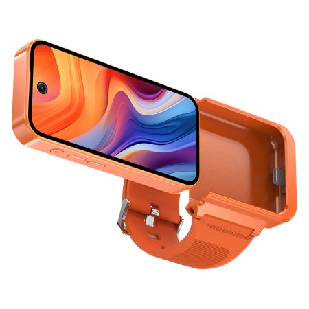 Mobiltelefonok - Telefon Óra Okos iSEN PG999, Narancssárga , 4G LTE, 3.97" Kijelző, 3GB RAM, 64GB, GPS, WiFi, Bluetooth, 1800mAh, Dual SIM