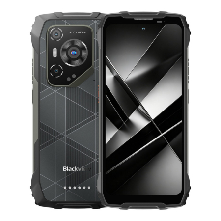 Tartós Telefonok - Blackview BL7000 Pro Okostelefon, Fekete, 5G, 6.78" FHD+ 120Hz, 32GB RAM (8GB + 24GB bővíthető), 512GB, 50MP + 20MP Éjjellátó Kamera, 7500mAh, Android 16, Dual SIM