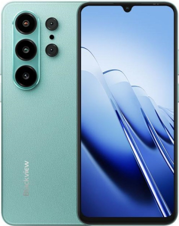 Mobiltelefonok - Blackview WAVE 10 Mobiltelefon, Zöld, 4G LTE, 6.56" HD+ 90Hz Kijelző, 24GB RAM (8GB RAM + 16GB bővíthető), 128GB ROM, Android 16, 13MP Kamera, 5000mAh Akkumulátor, Dual SIM