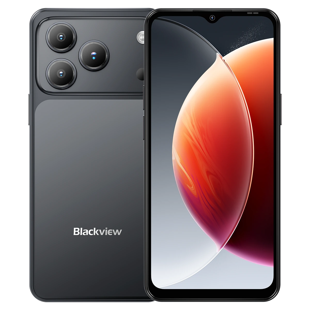 Mobiltelefonok - Blackview Wave 7C Okostelefon, Fekete, 4G LTE, 6.56" Kijelző, 16GB RAM (4GB + 12GB bővíthető), 64GB, 32MP Kamera, Android 16, 5000mAh, Dual SIM