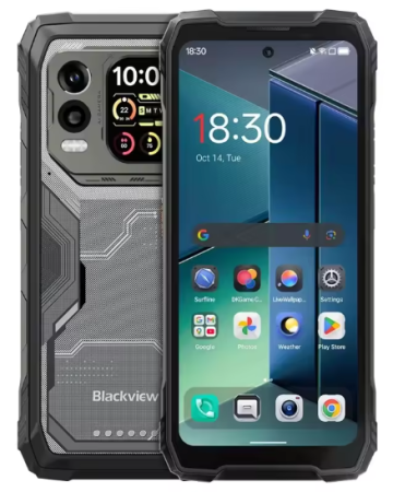 Tartós Telefonok - Blackview Xplore 1 Pro mobiltelefon, Fekete, 5G, 6,78″ FHD+, 44GB RAM (12GB + 32GB bővíthető), 256GB ROM, 64 MP, Android 15, Dimensity 7050, másodlagos kijelző, hőkamera, 20000 mAh, 55 W, Dual SIM
