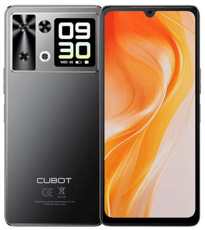 Mobiltelefon - Mobiltelefon Cubot P90, Fekete, 4G, 6.88" HD+ 120Hz, 24GB RAM(12GB+12GB bővíthető), 256GB ROM, Android 15, Helio G100, 64MP, 1.72" Másodlagos kijelző, NFC, OTG, Arcfelismerés, 5100mAh, 18W, Dual SIM