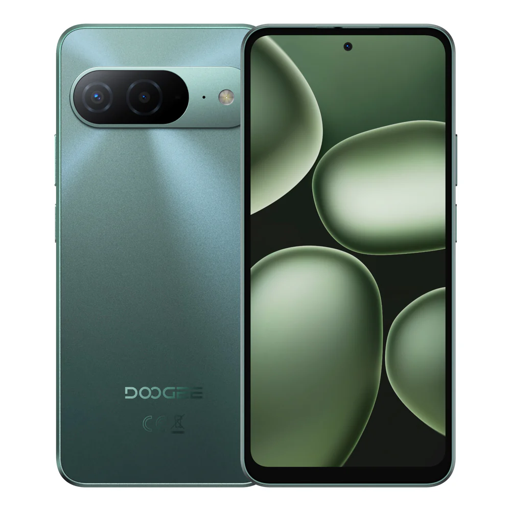 Hírek - DOOGEE B10 Mobiltelefon, Zöld, 4G LTE, 6.6" FHD+ Kijelző, 48GB RAM (6GB + 42GB Bővíthető), 256GB ROM, Helio G100 Processzor, 7600mAh Akkumulátor 33W, 64MP Kamera, Android 16, Dual SIM